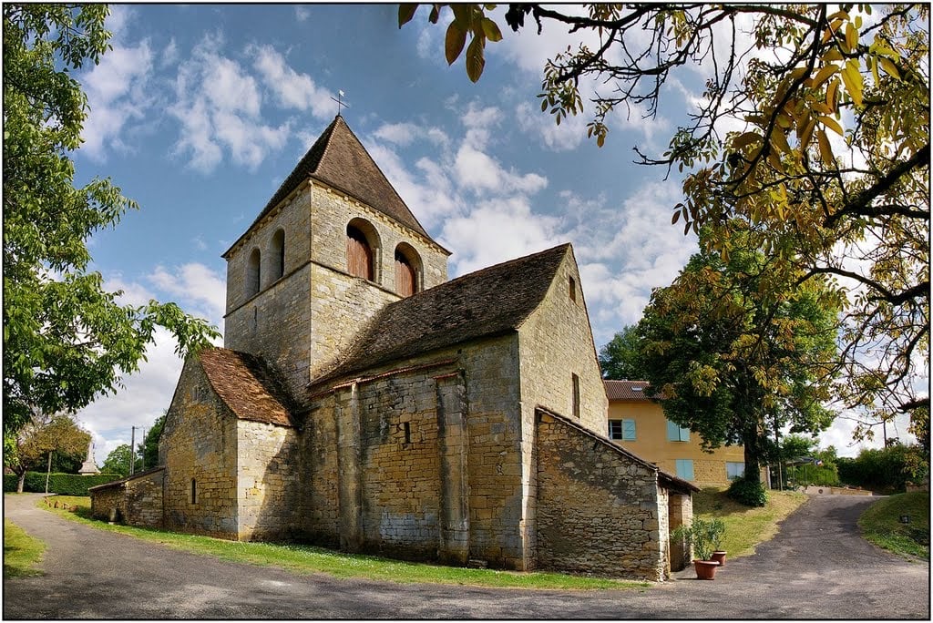 The little stone church in the vale